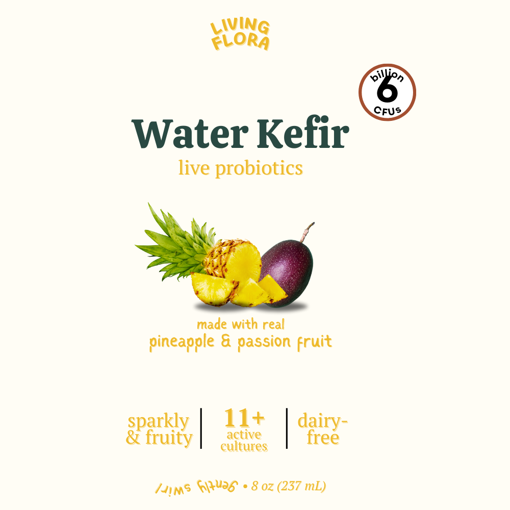 Pineapple Passion Fruit Water Kefir (8 pack)