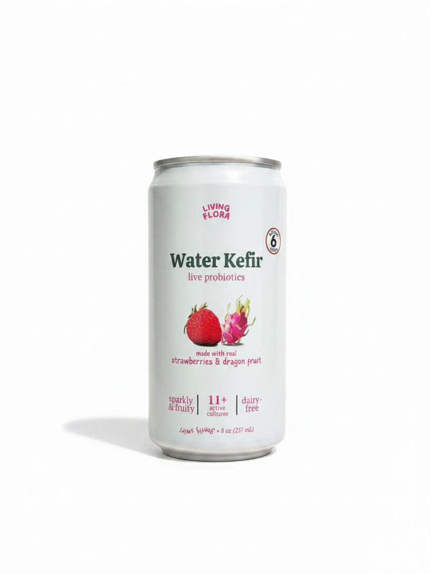 Strawberry Dragon Fruit Water Kefir (8 pack)