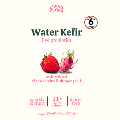 Strawberry Dragon Fruit Water Kefir (8 pack)